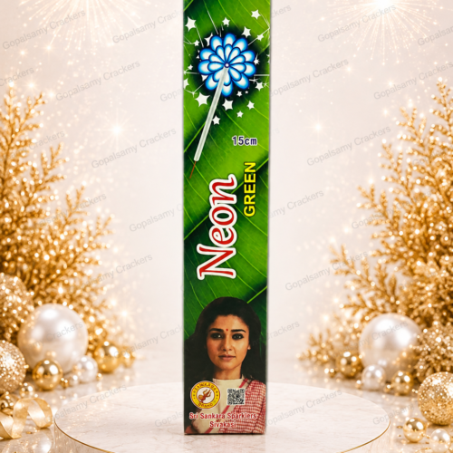 15cm Green sparklers (பச்சை சிகப்பு கம்பி மத்தாப்பு)
